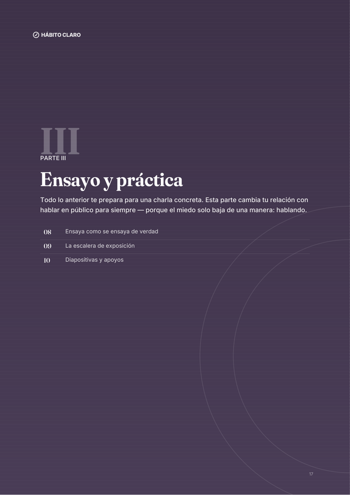 Hablar sin Miedo — la escalera de exposición